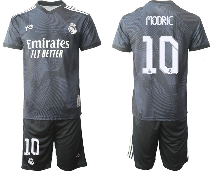 Men 2022-2023 Club Real Madrid Cuarta Camiseta Y3 de black #10 Soccer Jersey->customized soccer jersey->Custom Jersey